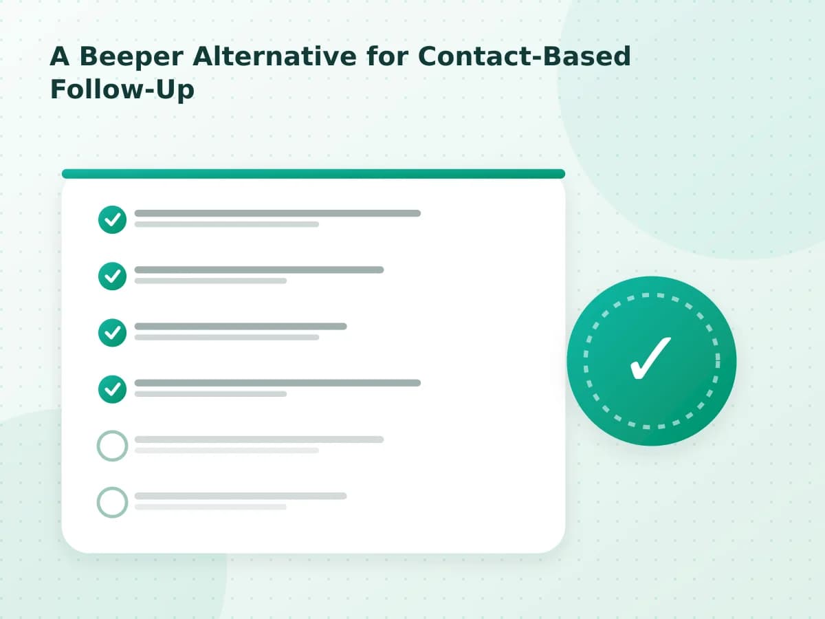 Editorial diagram: A Beeper Alternative for Contact-Based Follow-Up