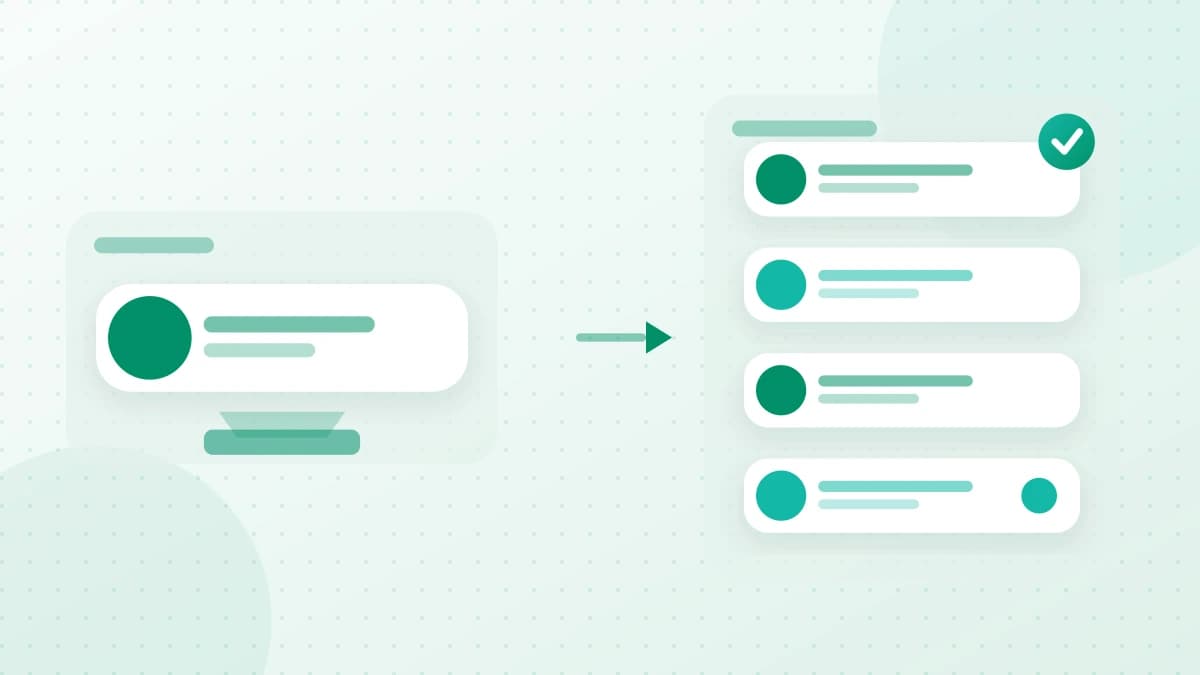 A Linkrium contact card moving into an archive while its complete message timeline remains intact