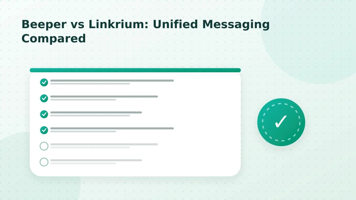 رسم توضيحي للمقال: بيبر مقابل Linkrium: مقارنة الرسائل الموحدة